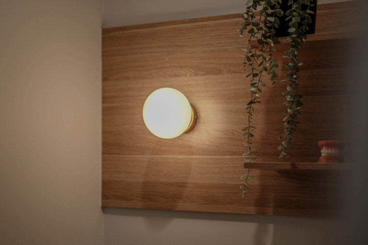 A Wooden Wall with Light on It