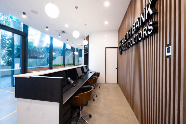 South Bank Family Doctors — Reception Desk Design by Consilo in Brisbane, QLD