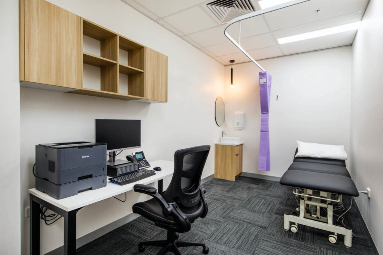 Stylish Consulting Room Design at Wellness Medical and Skin Cancer Clinic in Springfield Central, Queensland - Creating a Comfortable and Professional Environment for Patient Consultations