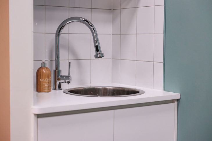 Refine Physiotherapy - Stainless Steel Sink and Modern Tap in a Stylish Kitchen Design